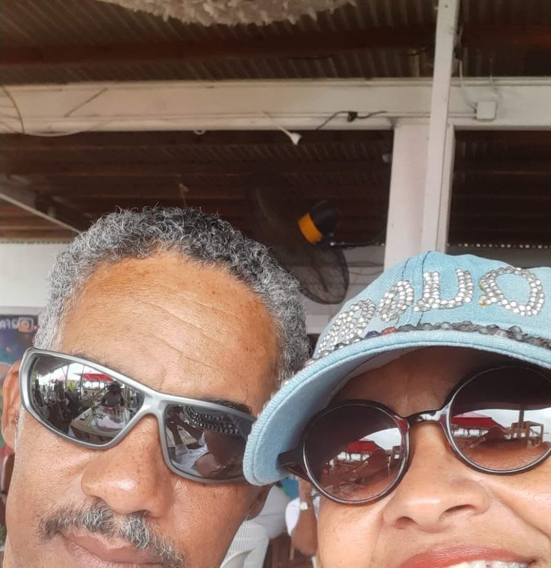 Caro et Marco en mer, Martinique